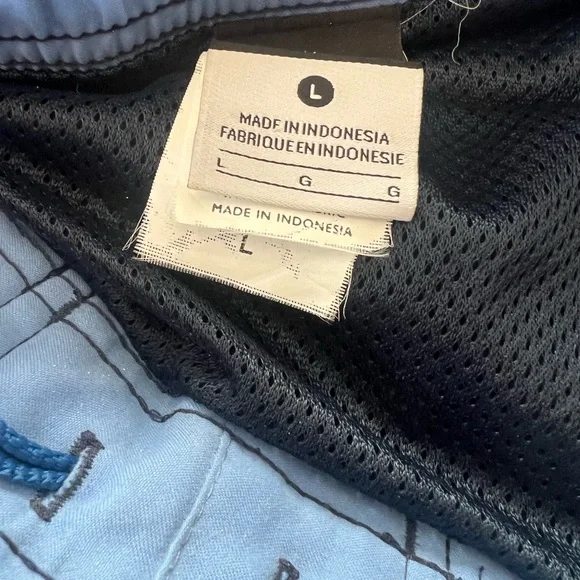 Nike Tropical Print Blue 8” Inseam Swim Trunks - Picture 4 of 8